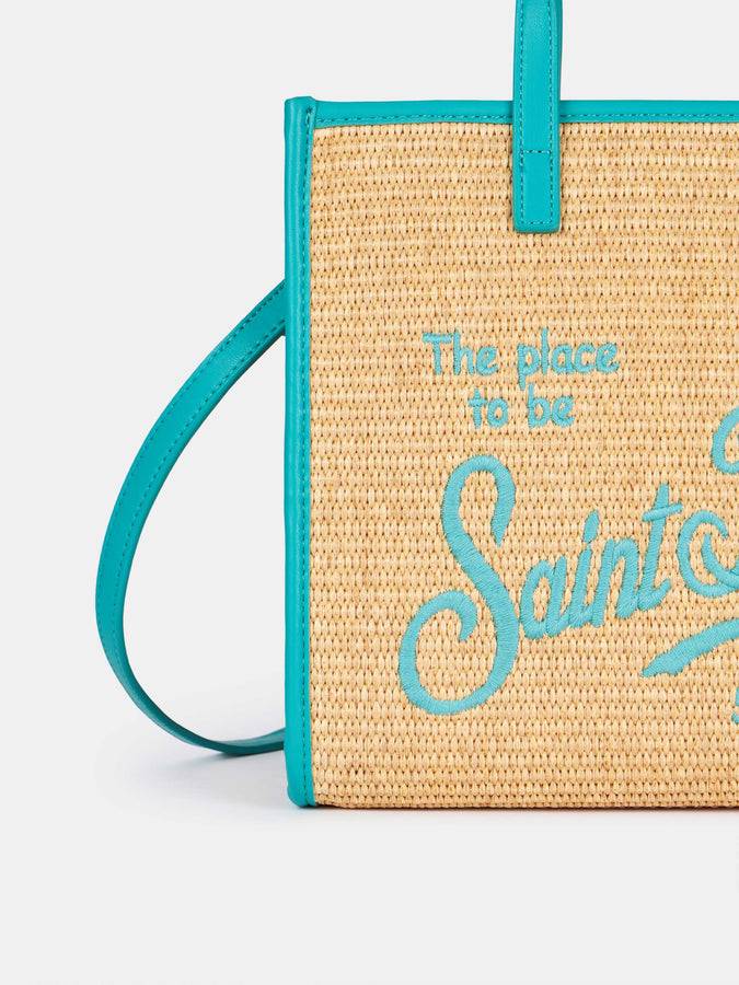 Mc2 Saint Barth Borsa Midi Vivian in paglia beige Nuova