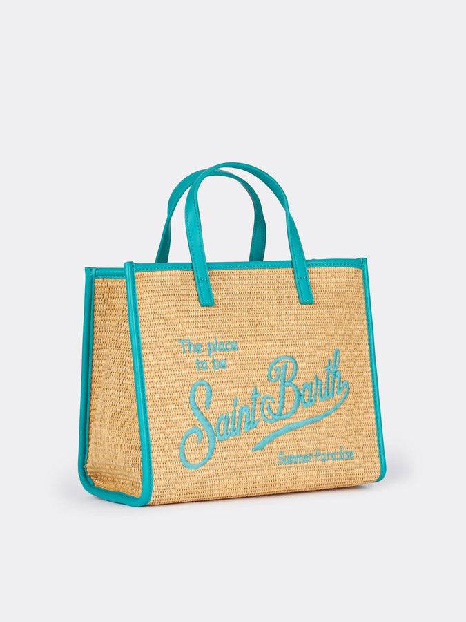 Mc2 Saint Barth Borsa Midi Vivian in paglia beige Nuova