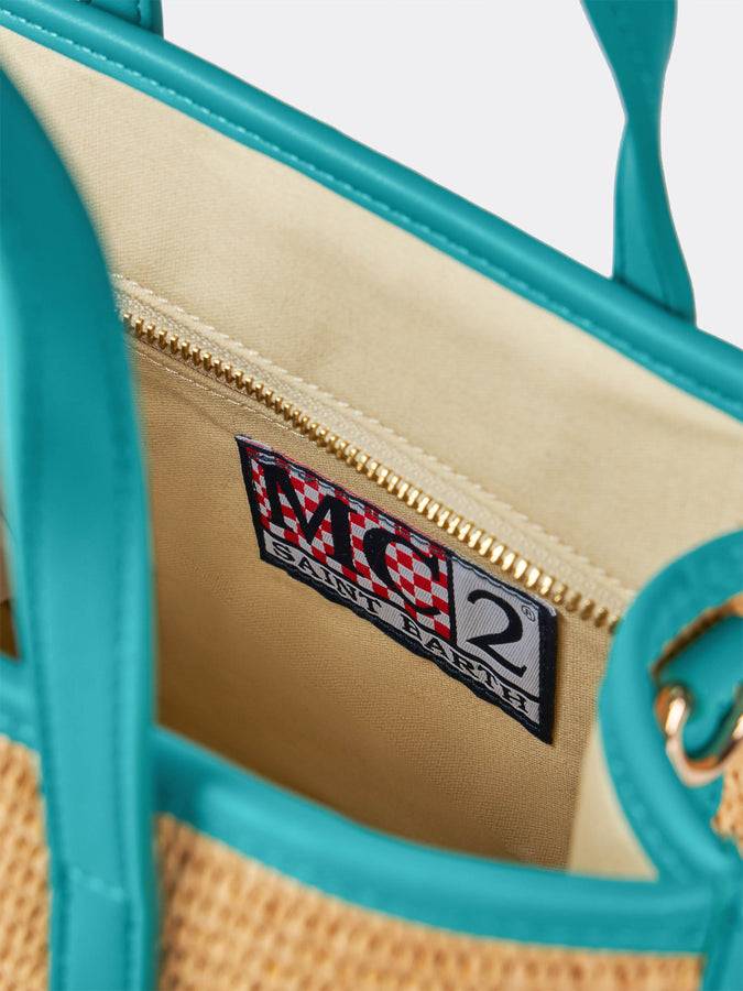 Mc2 Saint Barth Borsa Midi Vivian in paglia beige Nuova