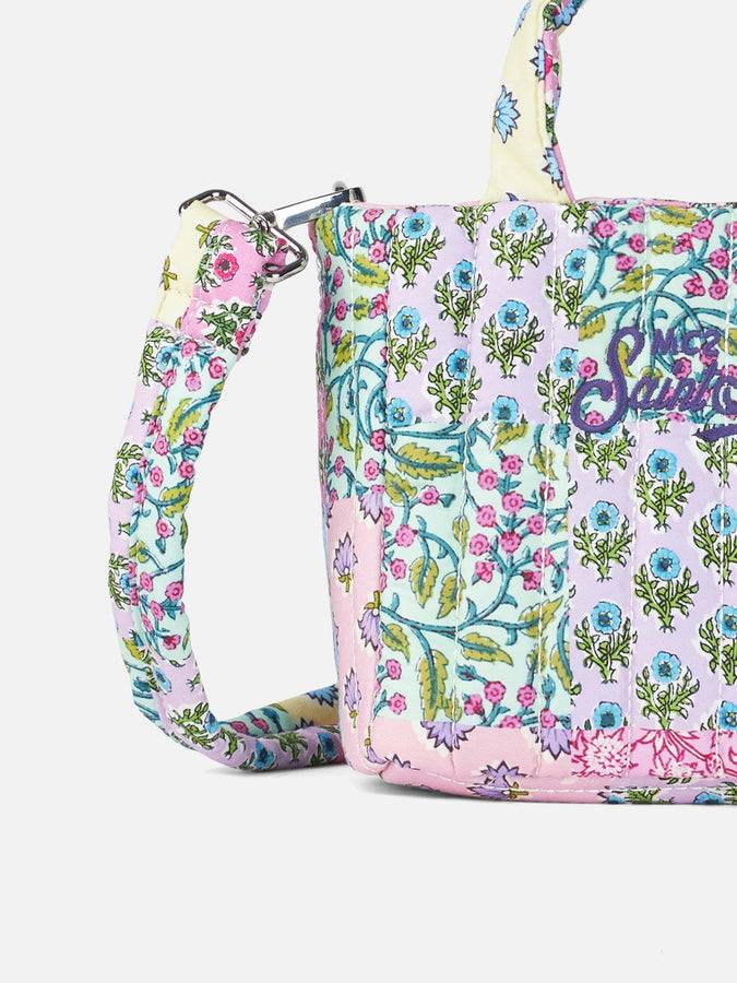 Mc2 Saint Barth Borsa Soft Tote Mini trapuntata a fiori multicolor Qualità