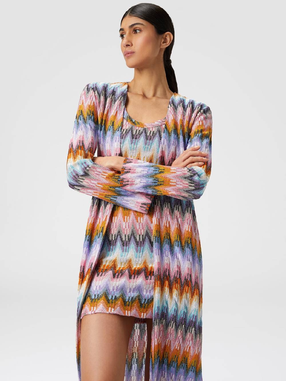 Missoni Cardigan lungo in maglia zig zag lamé Affare Del Giorno