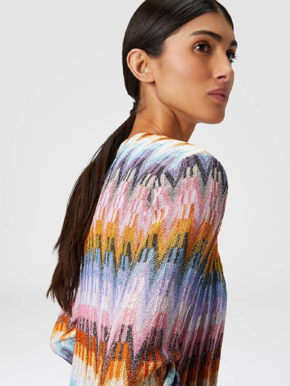 Missoni Cardigan lungo in maglia zig zag lamé Affare Del Giorno