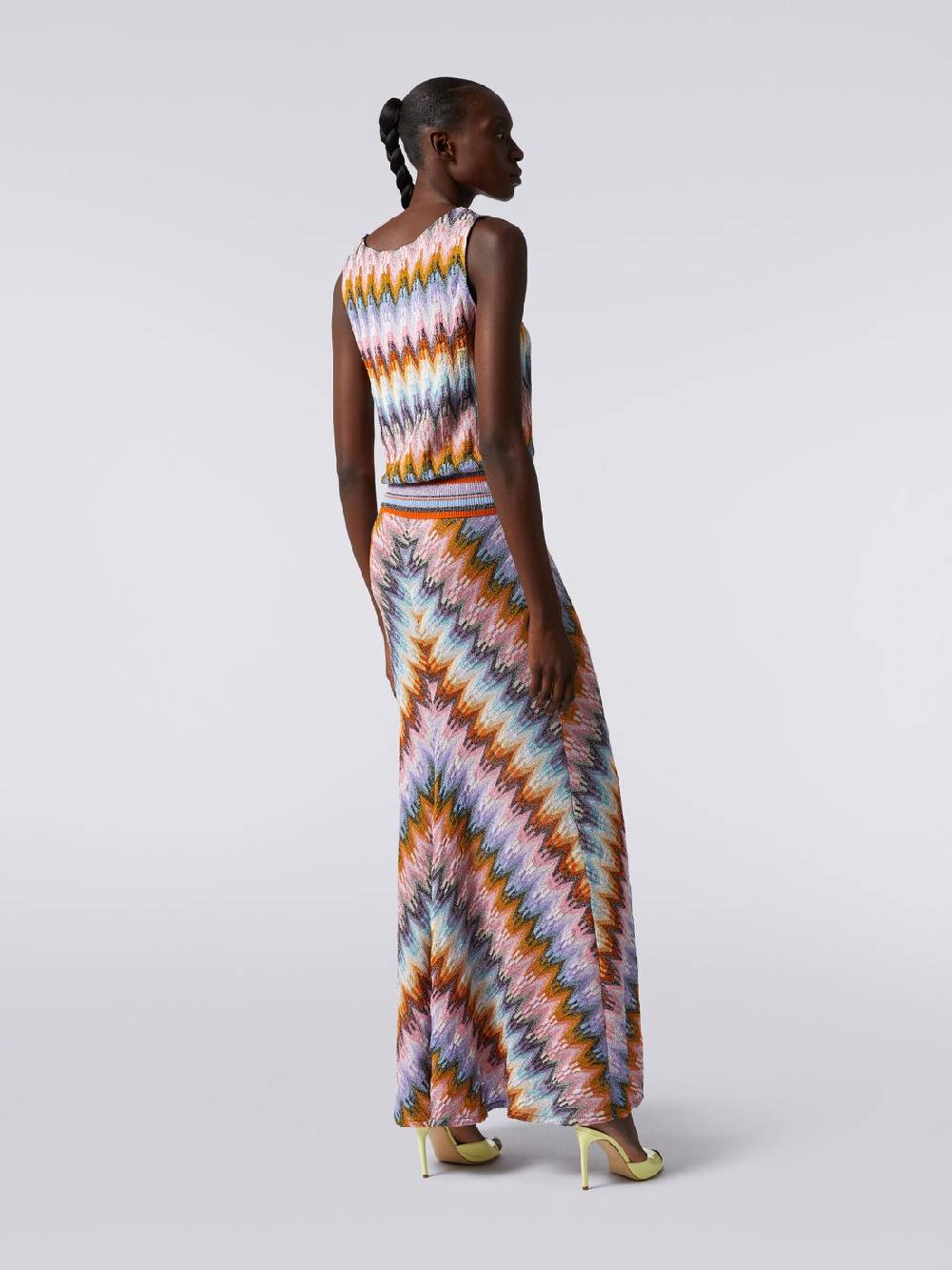 Missoni Top senza maniche in viscosa zig zag con lurex Vendita