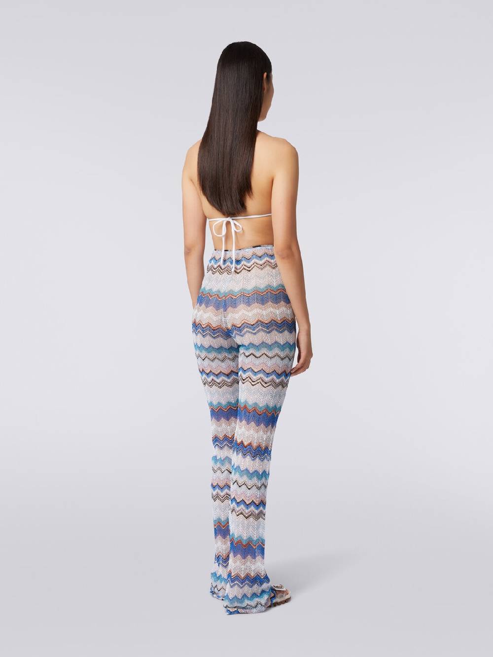 Missoni Pantaloni copricostume in crochet zig zag con lurex Fino Al -60%