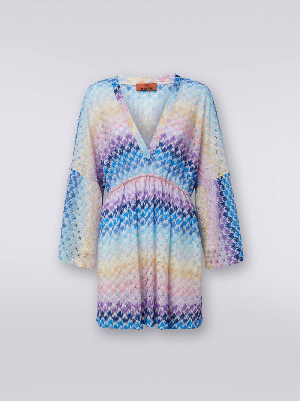 Missoni Caftano copricostume corto effetto pizzo con lurex Sottocosto