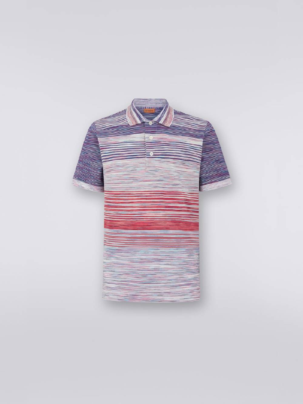 Missoni Polo in piquet di cotone fiammato Sconto