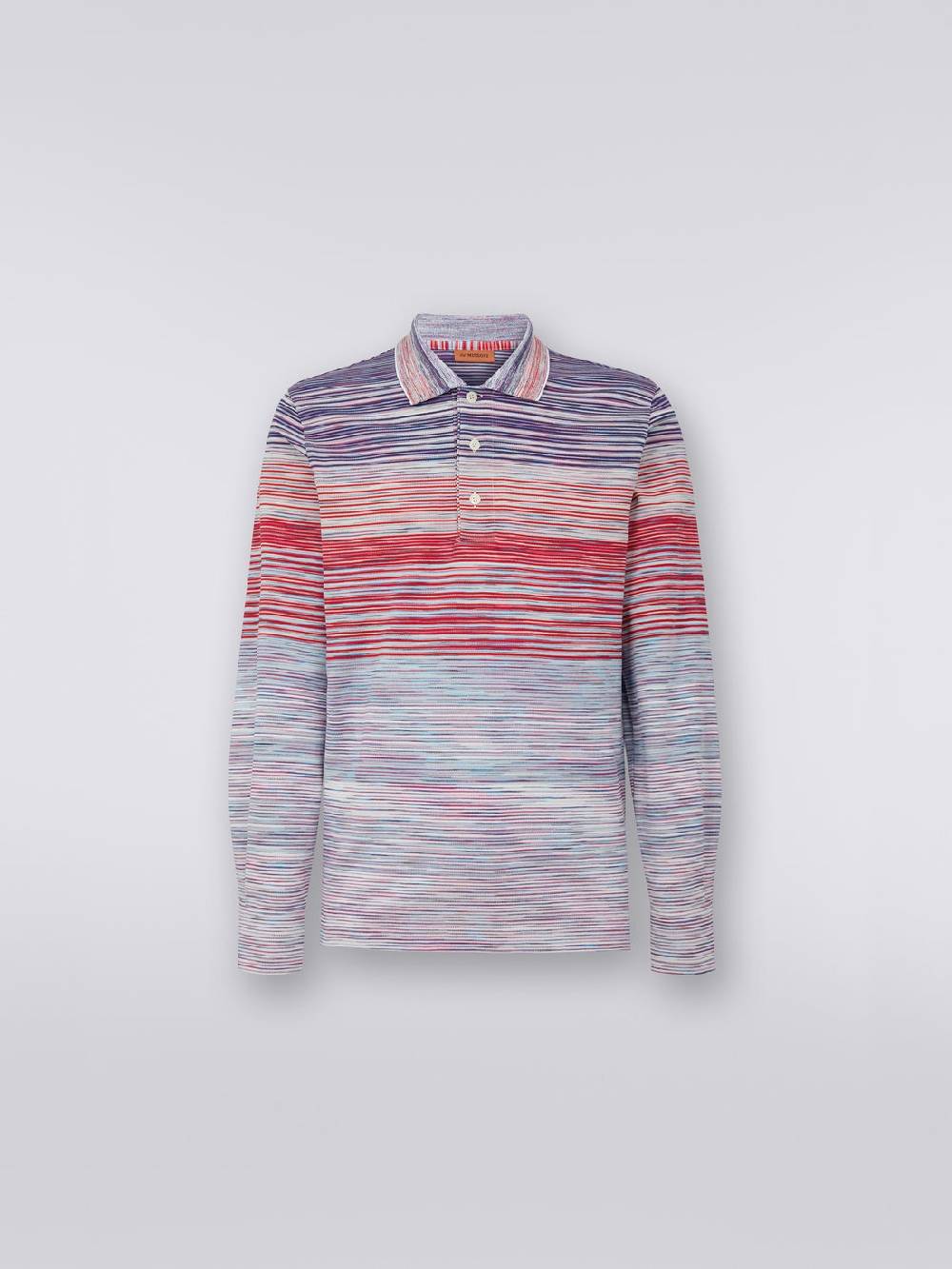 Missoni Polo a maniche lunghe in viscosa fiammata Offerta