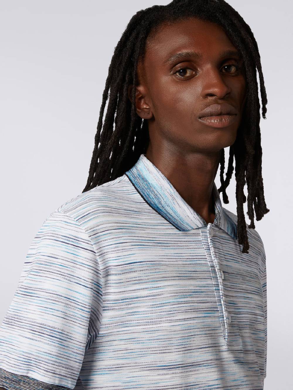 Missoni Polo in piquet di cotone fiammato Economico