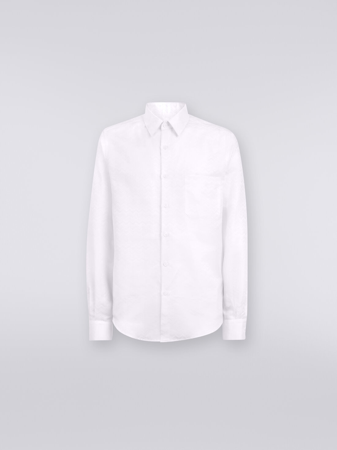 Missoni Camicia a maniche lunghe in misto cotone con motivo zig zag Online