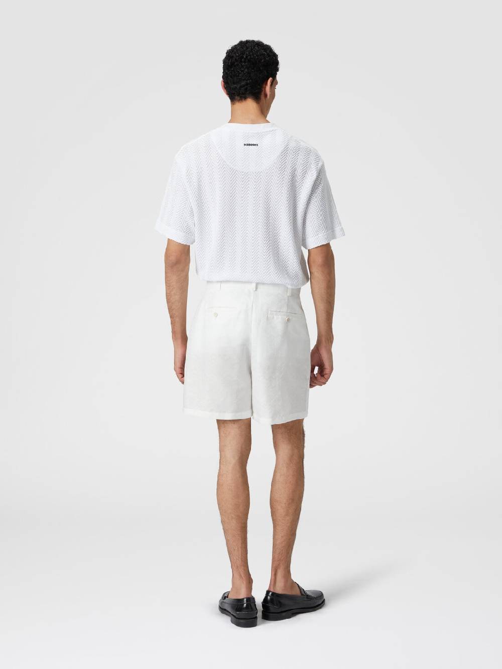 Missoni Bermuda in misto cotone motivo zig zag Outlet