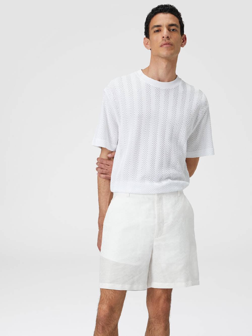 Missoni Bermuda in misto cotone motivo zig zag Outlet