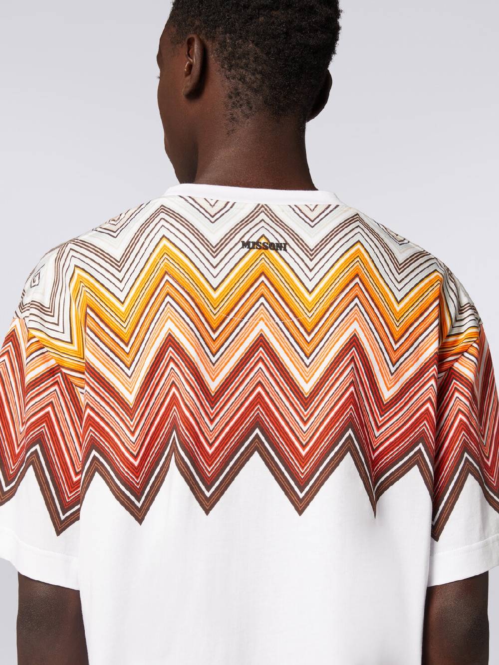 Missoni T-shirt oversize in cotone con stampa macro zig zag Offerte