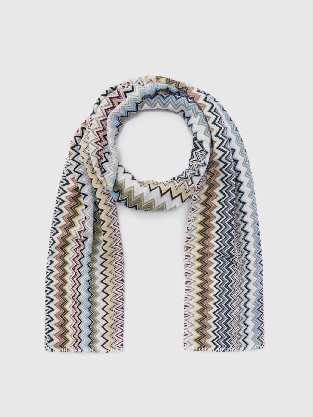 Missoni Sciarpa in maglia di cotone chevron Vendita Calda