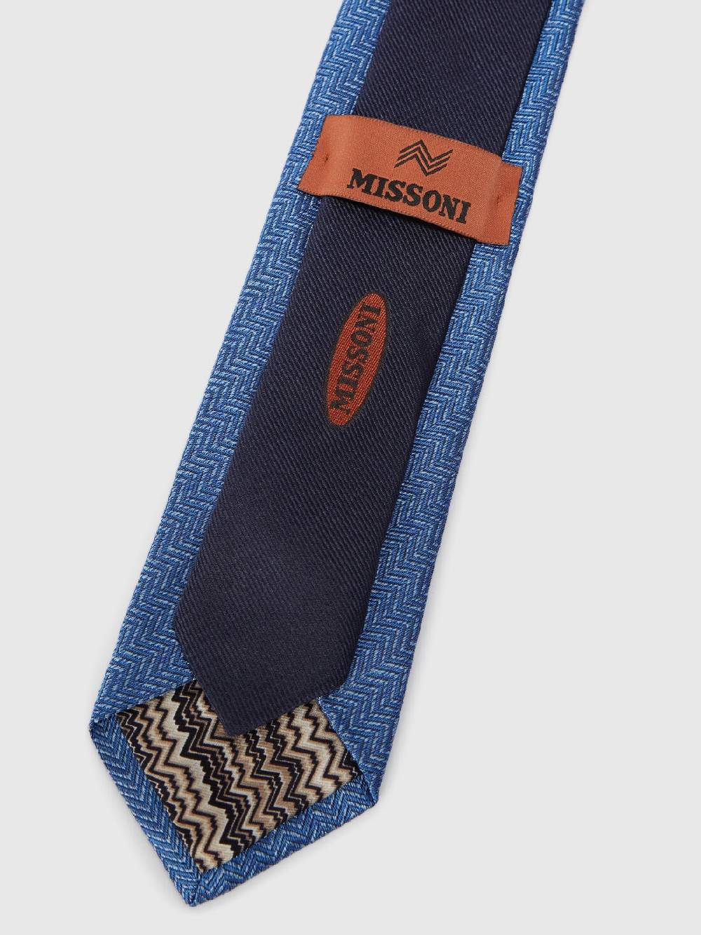 Missoni Cravatta in seta chevron Vendita Economica