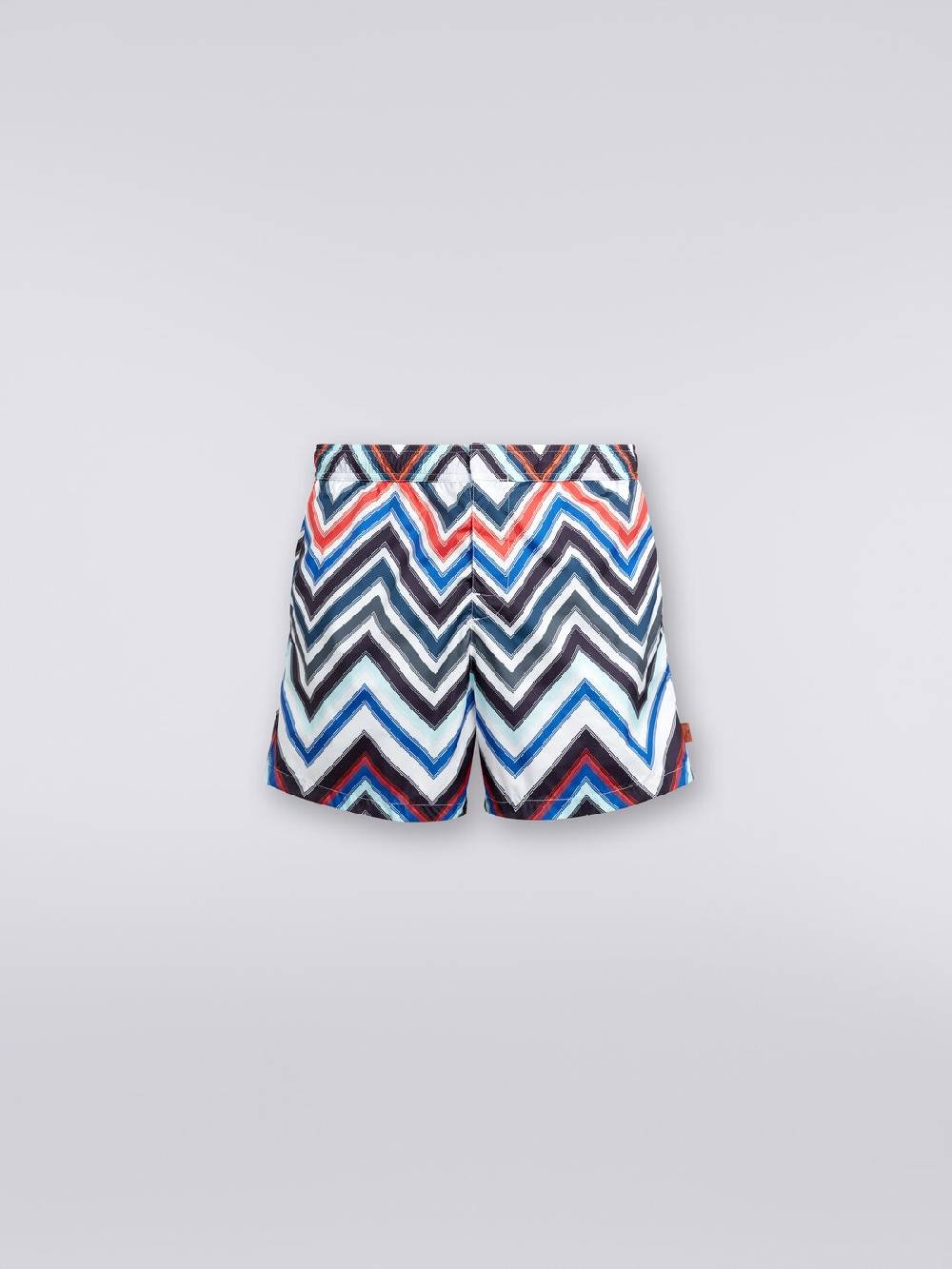 Missoni Boxer mare in nylon con macro-zig zag in gradazione Nuova