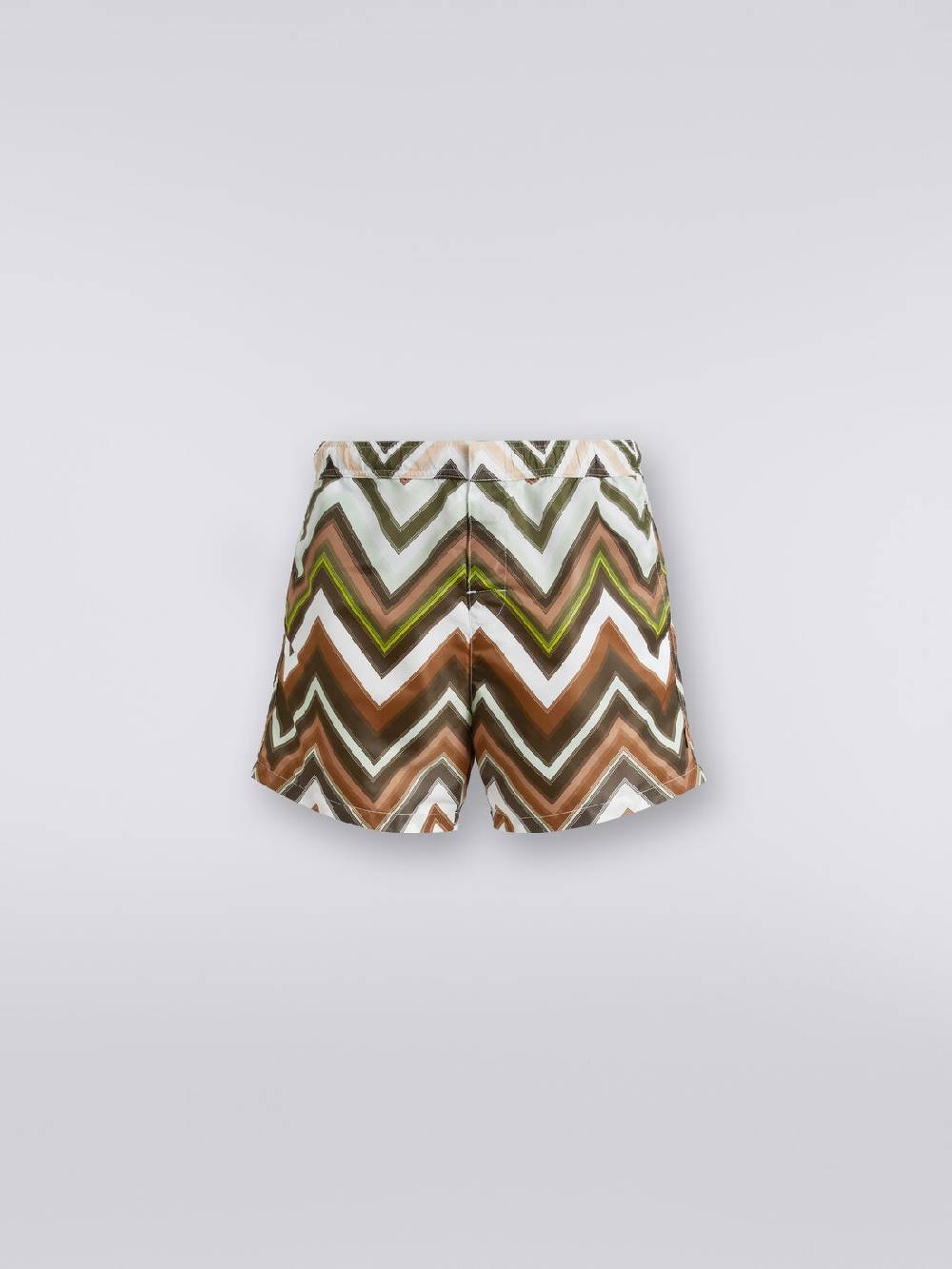 Missoni Boxer mare in nylon con macro-zig zag in gradazione 2025