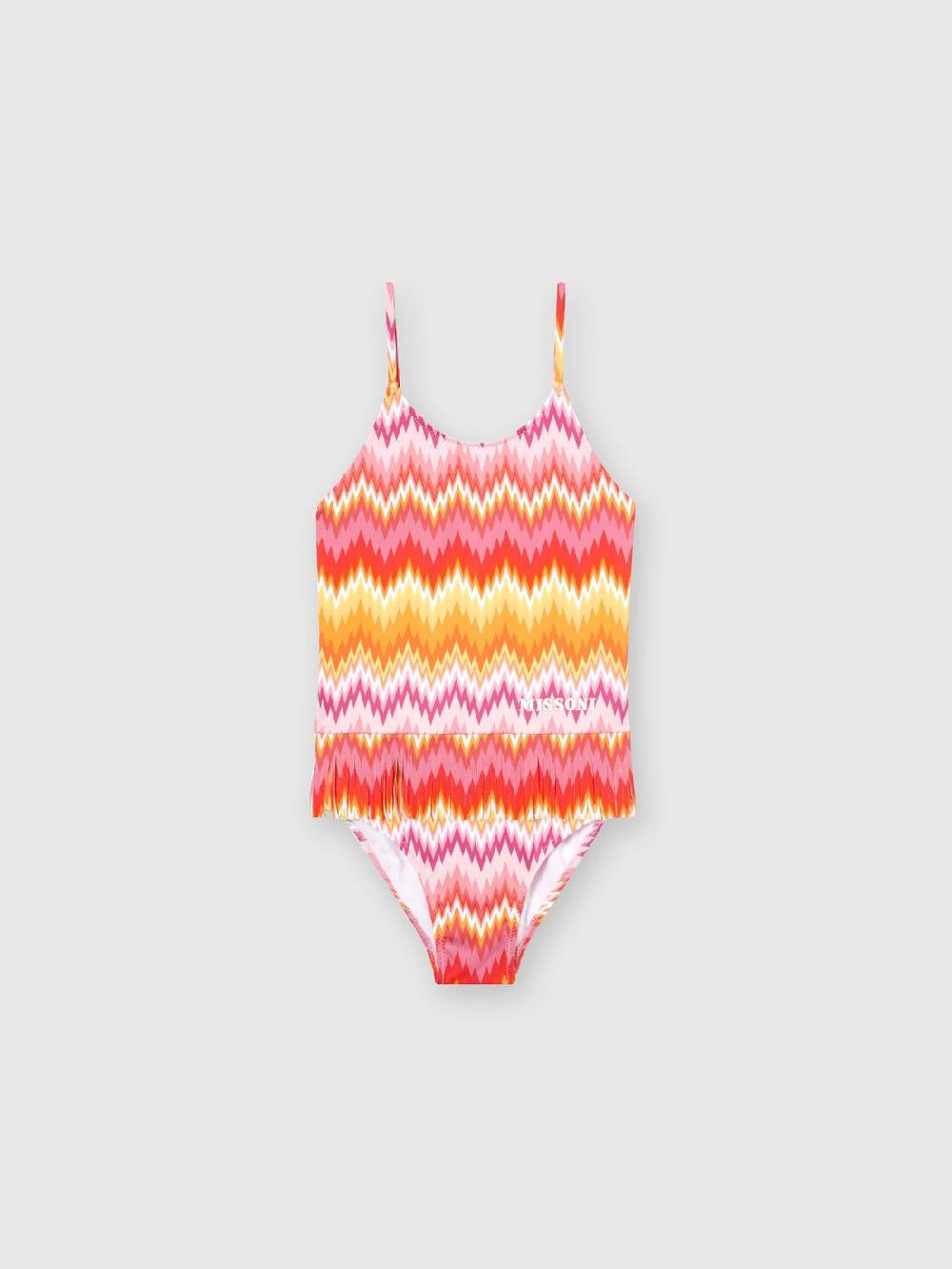 Missoni Costume intero chevron con scritta logo Italy