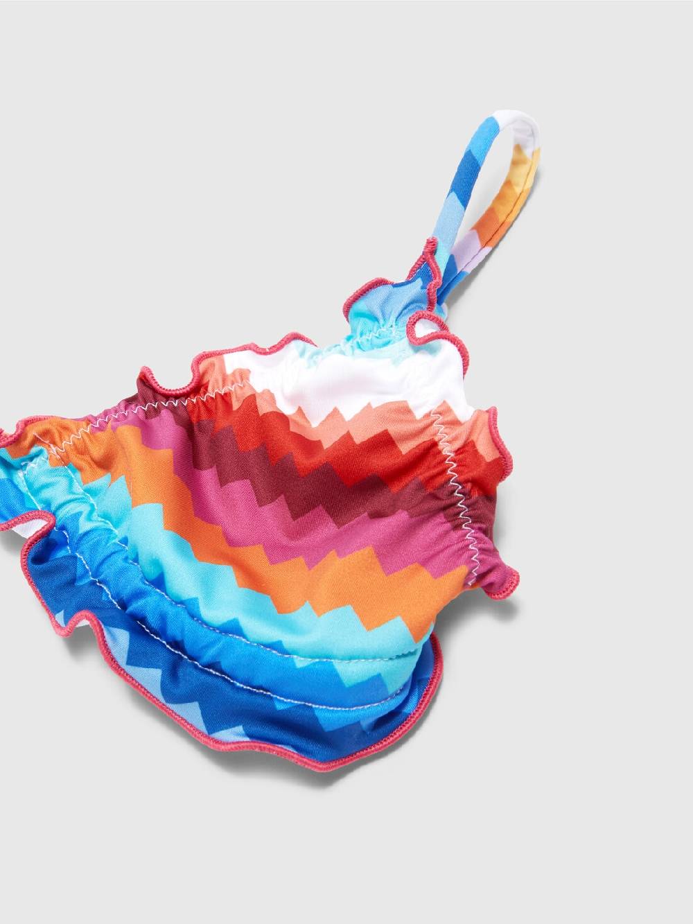 Missoni Bikini con motivo zig zag e logo Italia