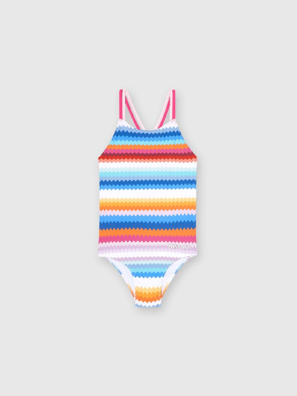 Missoni Costume intero zig zag con scritta logo Offerta Giorno del Papà