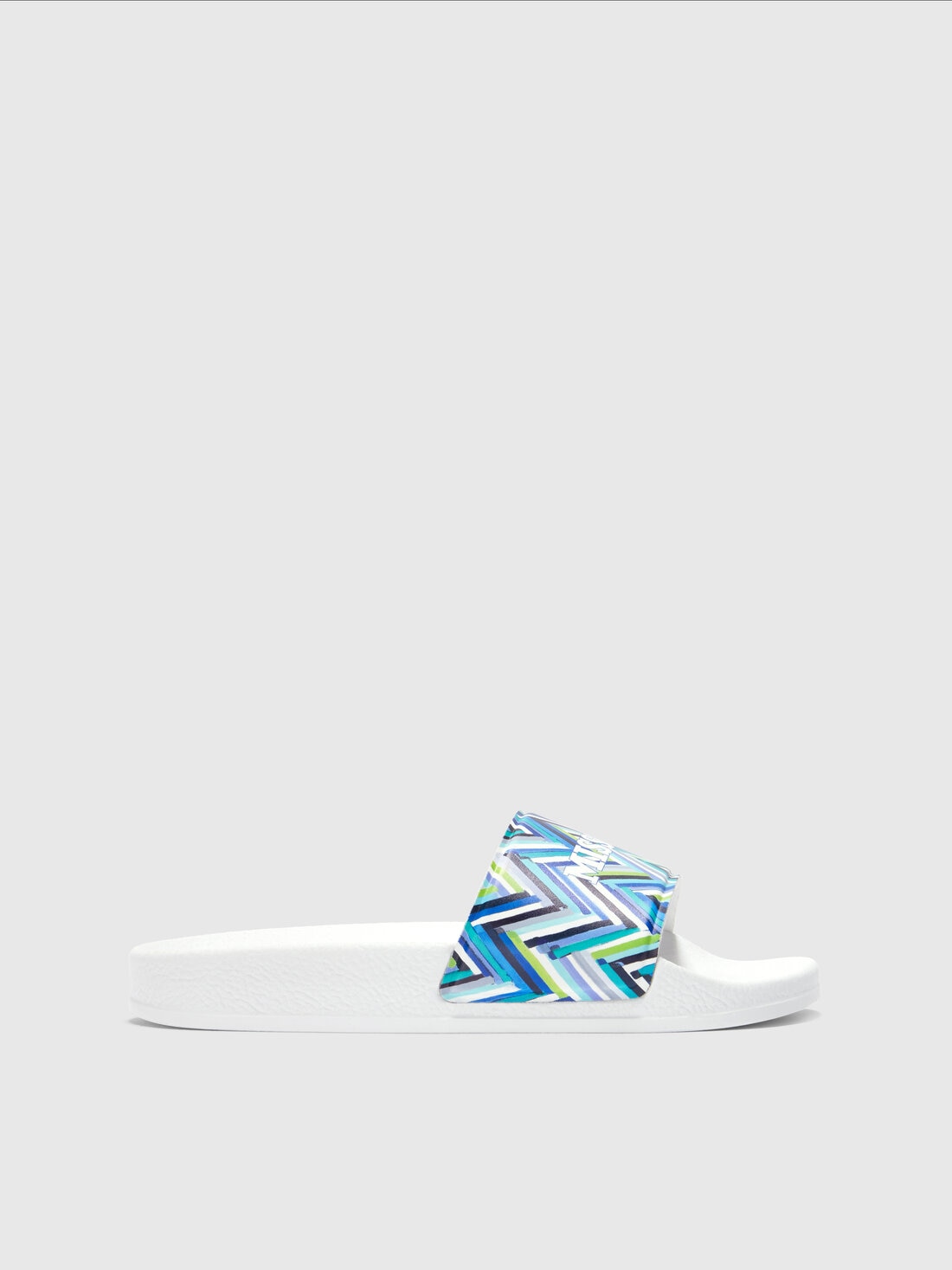 Missoni Ciabatte con motivo chevron e scritta logo Pezzi Unici