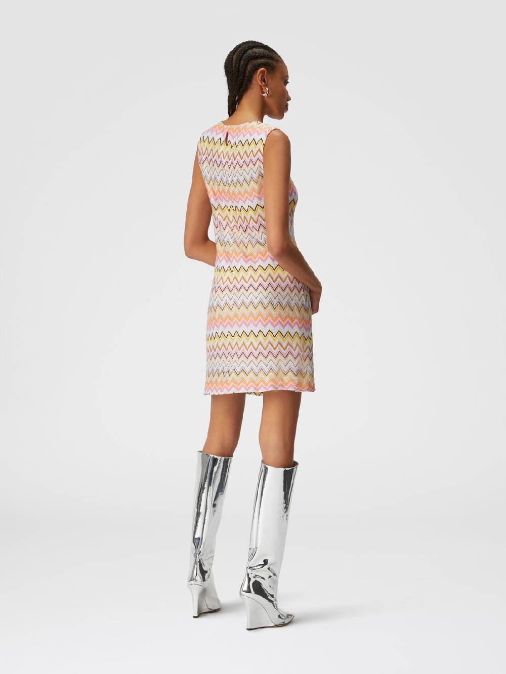 Missoni Mini-abito senza maniche in viscosa zig zag Saldi
