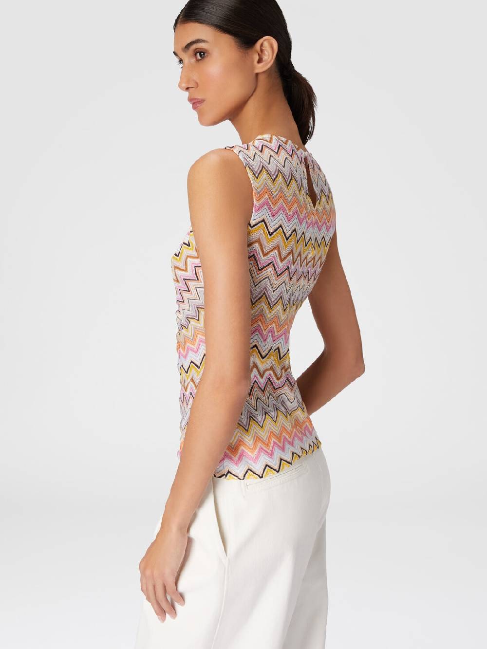 Missoni Top senza maniche con scollatura arricciata Offerte