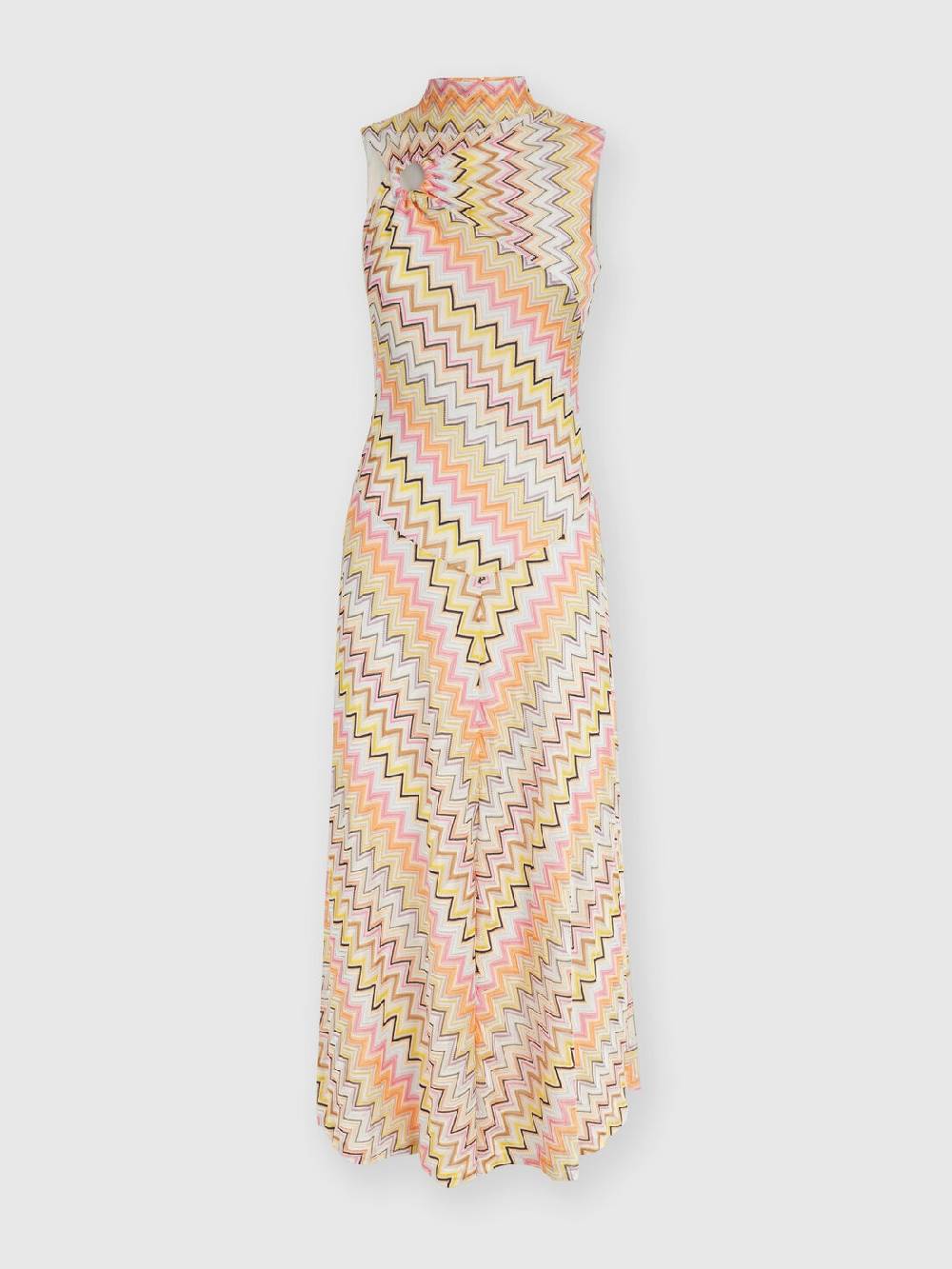 Missoni Abito lungo senza maniche con scollatura arricciata Hotsell
