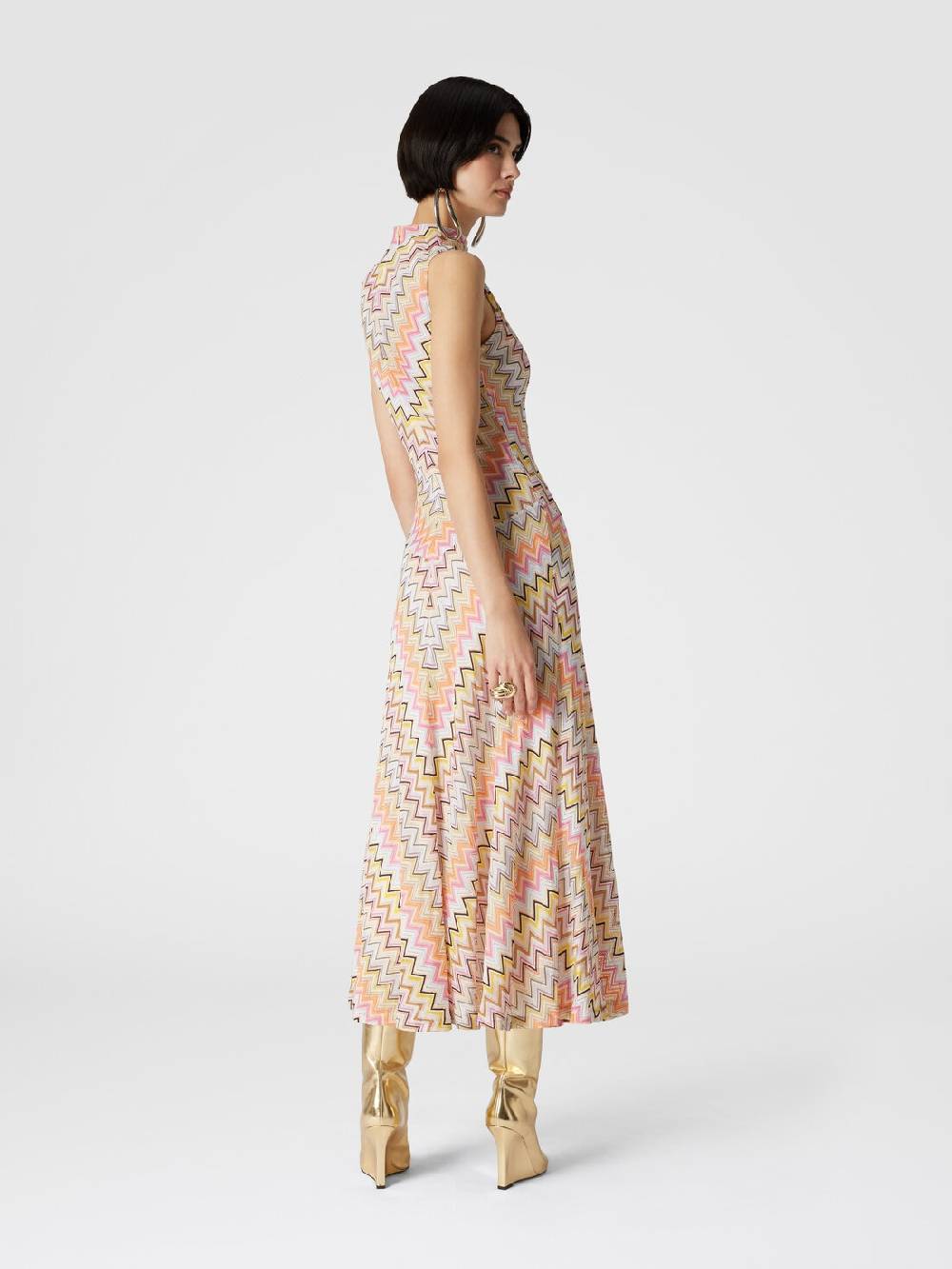 Missoni Abito lungo senza maniche con scollatura arricciata Hotsell