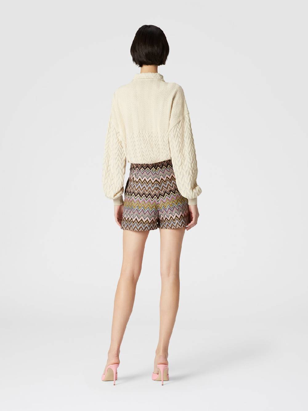 Missoni Shorts in viscosa zig zag Vendita Economica