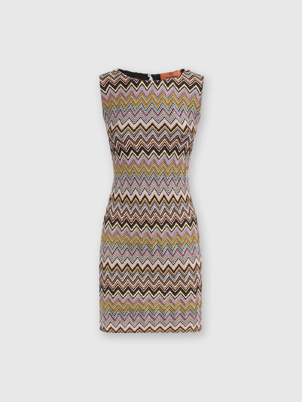 Missoni Mini-abito senza maniche in viscosa zig zag Saldi Di Fabbrica