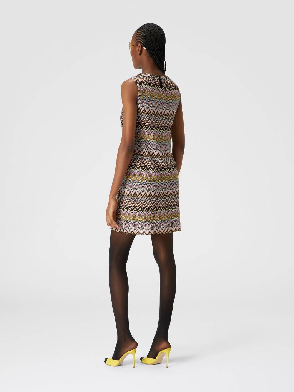 Missoni Mini-abito senza maniche in viscosa zig zag Saldi Di Fabbrica