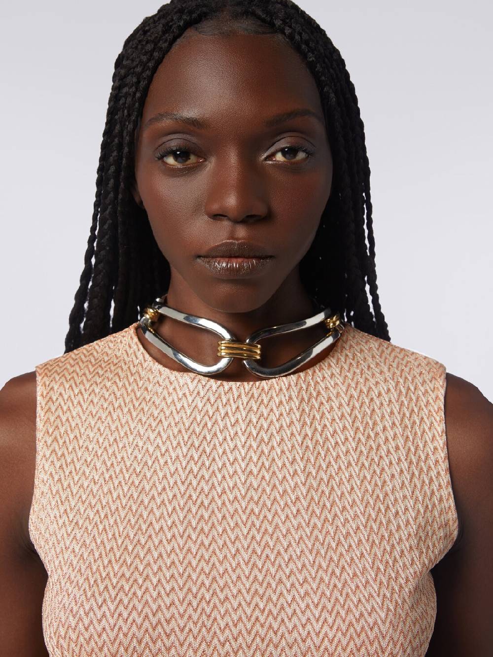 Missoni Mini-abito senza maniche in viscosa lamé Moda