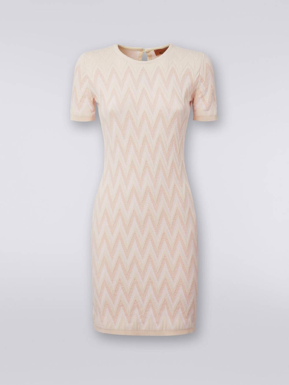 Missoni Abito girocollo in cotone chevron con lurex Promozione