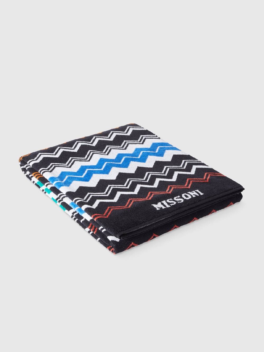 Missoni Telo mare 180x100 cm Neoclassic in spugna di cotone zig zag Consegna Veloce