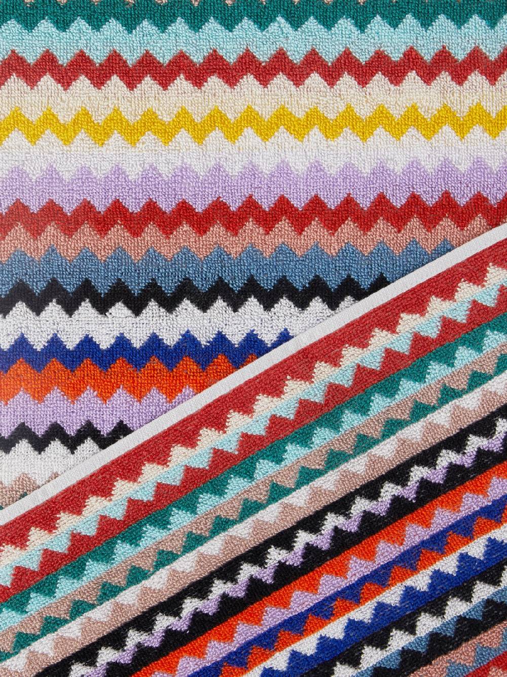 Missoni Set 2 pezzi di asciugamani da bagno Riverbero in spugna di cotone zig zag Promozione Limitata