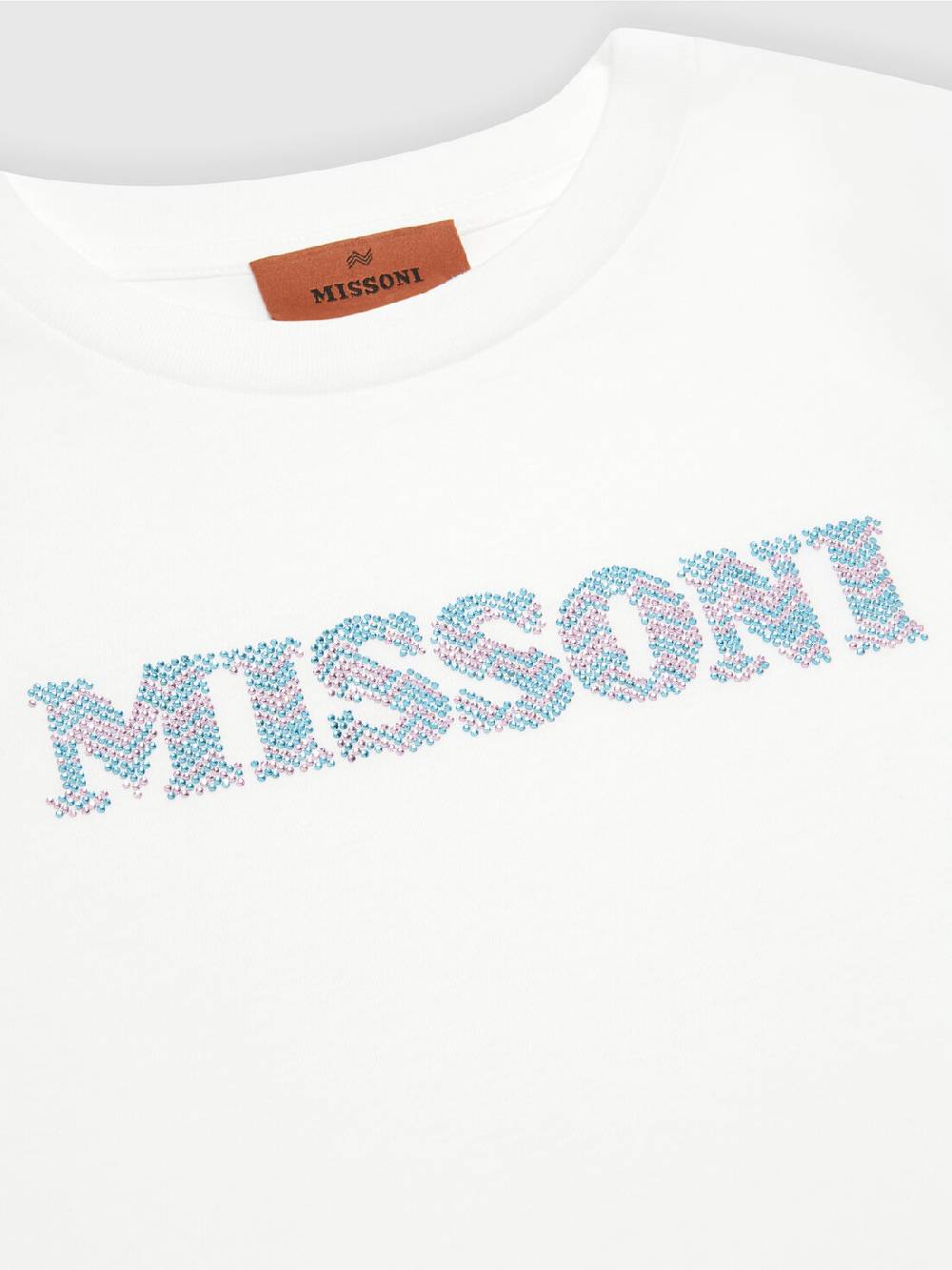 Missoni T-shirt in jersey di cotone logata Economico