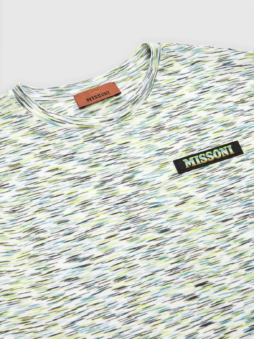 Missoni T-shirt in cotone fiammato con scritta logo Online
