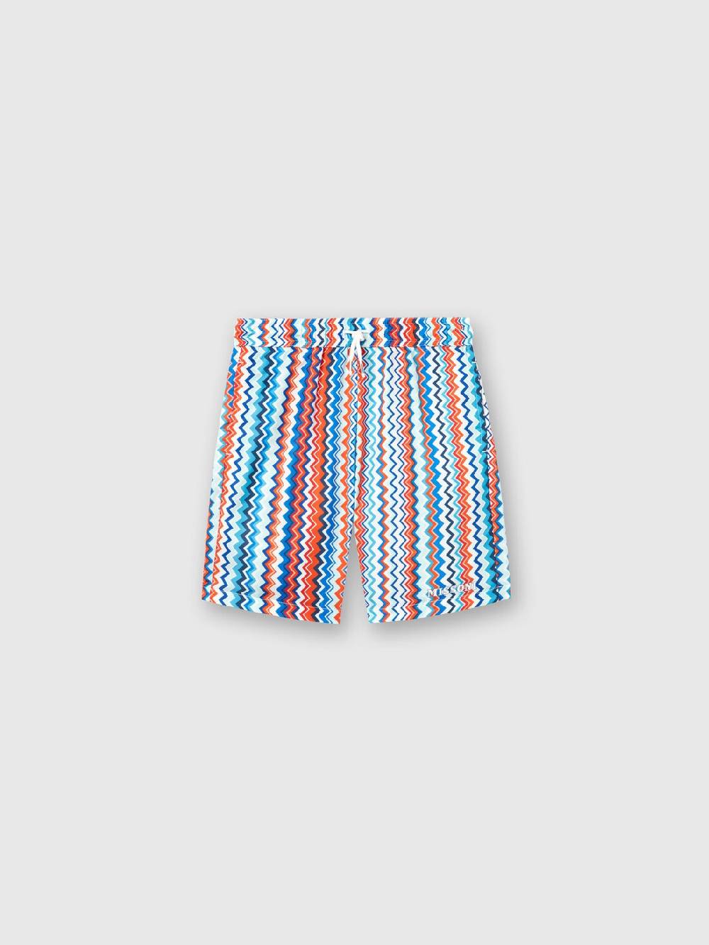 Missoni Boxer mare con stampa zig zag e logo In Vendita