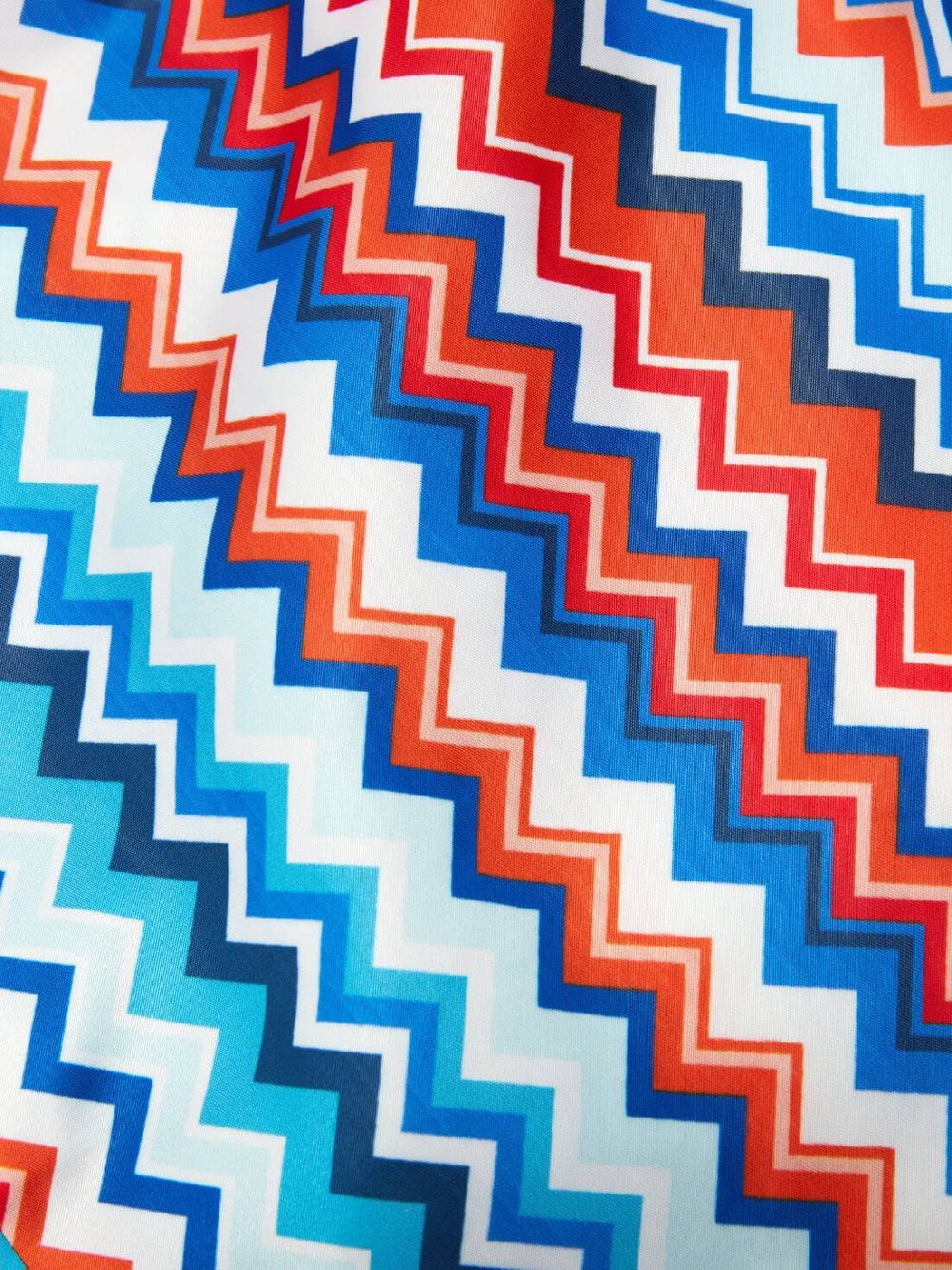 Missoni Boxer mare con stampa zig zag e logo In Vendita