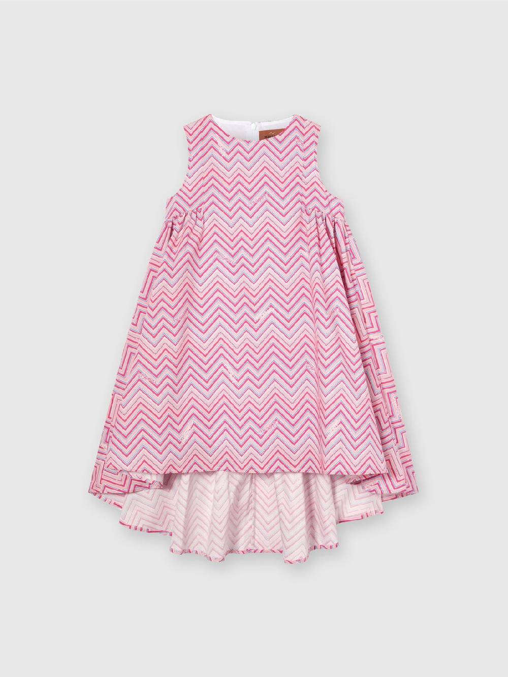 Missoni Abito in cotone con stampa zig zag Vendita Economica