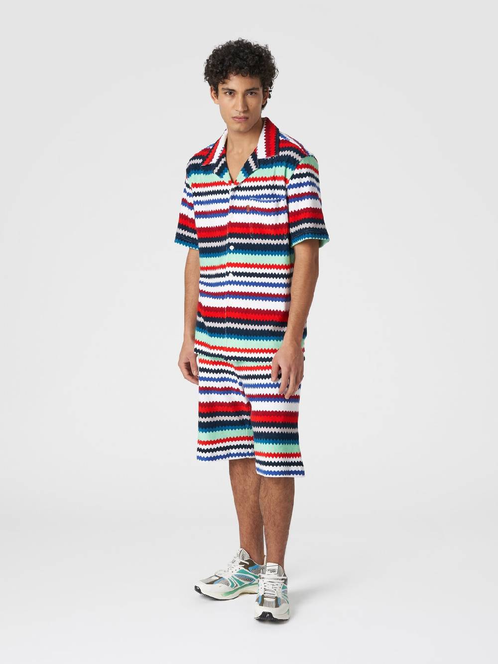 Missoni Shorts in spugna stampa zig zag Negozio
