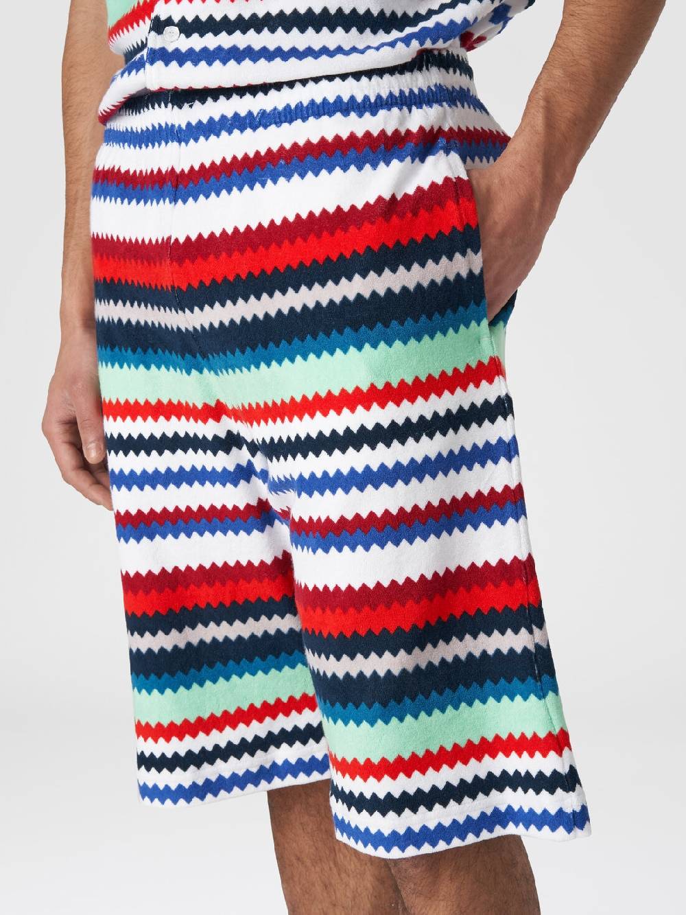 Missoni Shorts in spugna stampa zig zag Negozio