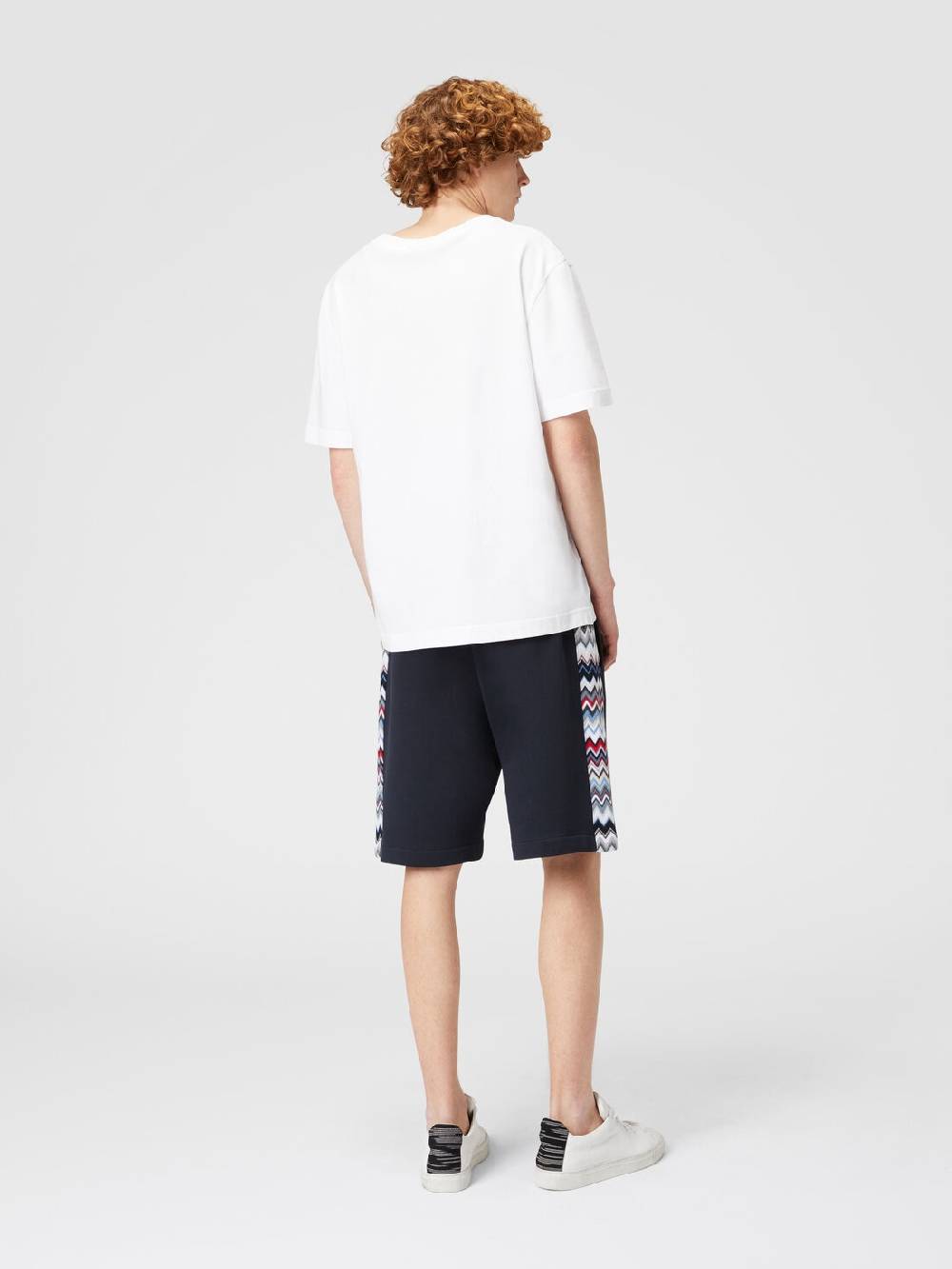 Missoni Shorts in cotone con inserti chevron In Saldo