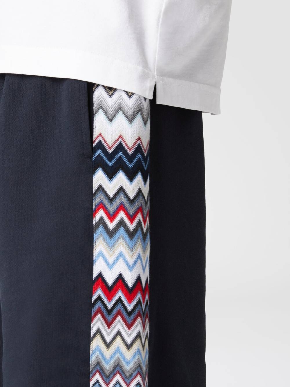 Missoni Shorts in cotone con inserti chevron In Saldo