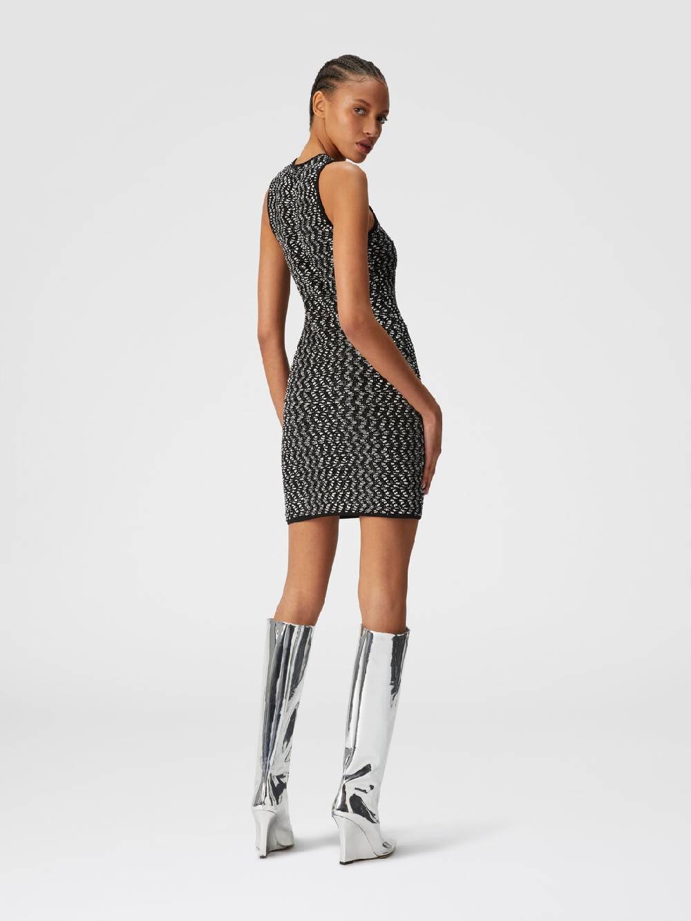 Missoni Mini-abito senza maniche zig zag con paillettes Italia