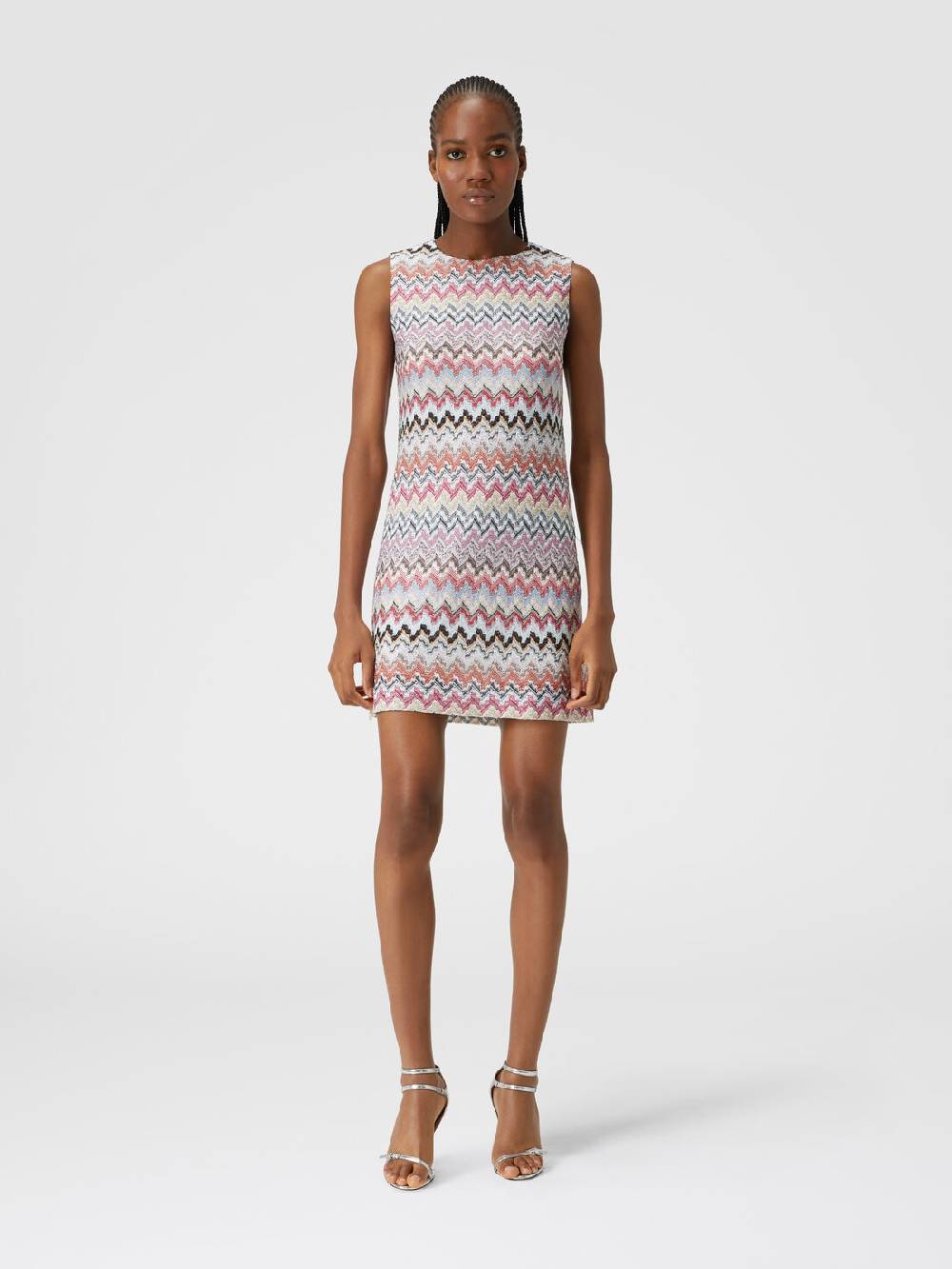 Missoni Mini-abito in misto viscosa lamé zig zag