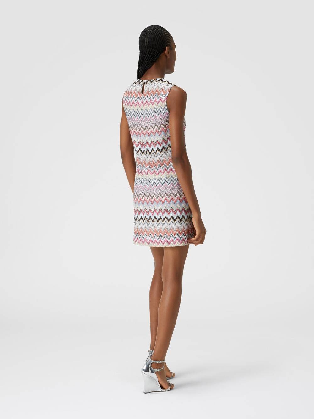 Missoni Mini-abito in misto viscosa lamé zig zag Qualità