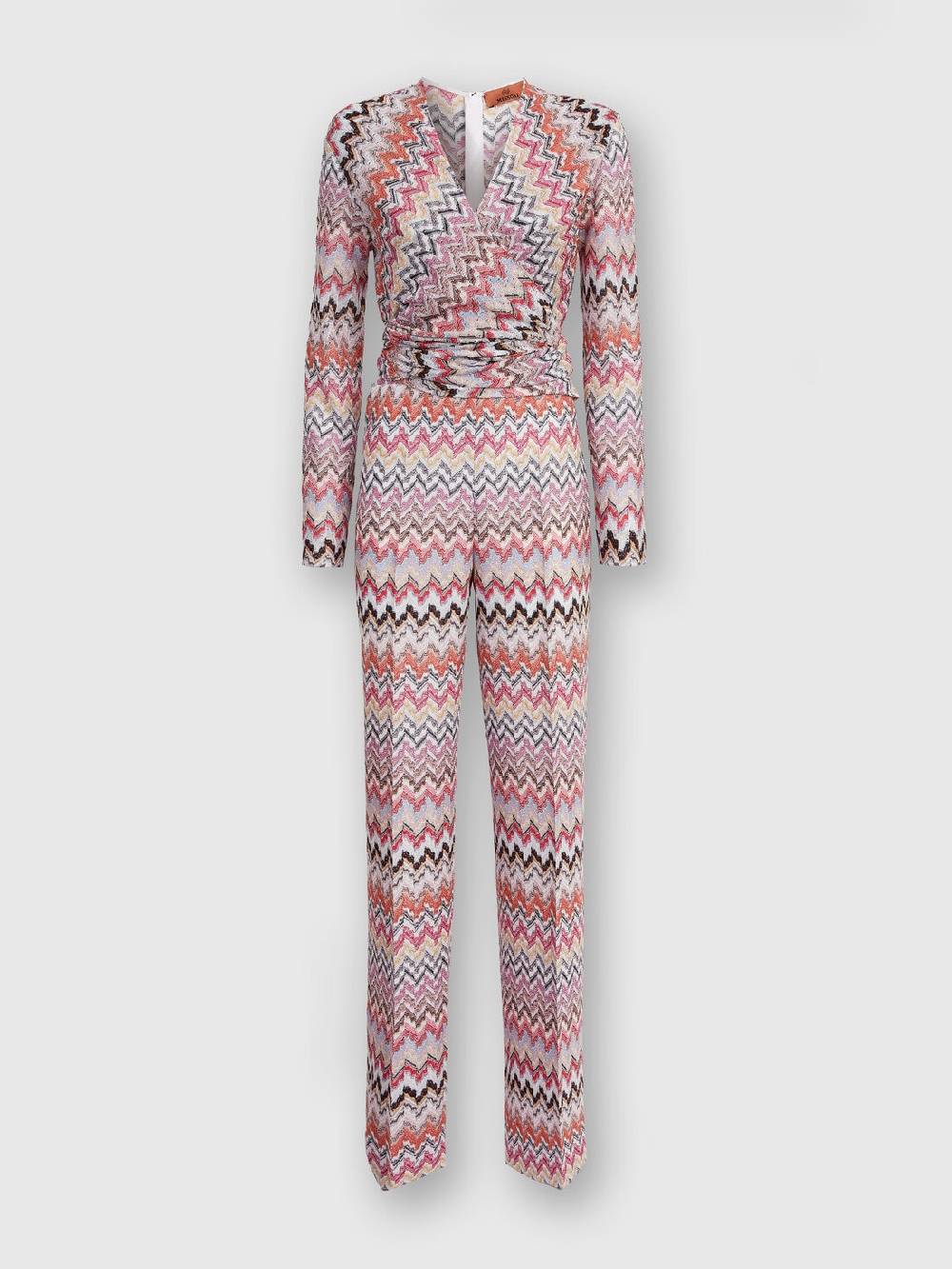 Missoni Tuta lunga in viscosa lamé zig zag Vendita