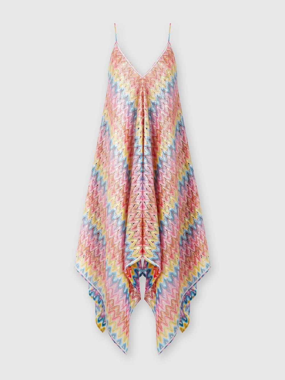 Missoni Abito copricostume a foulard in pizzo spalmato Shopping Online