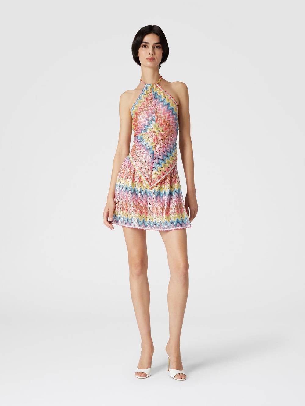 Missoni Top a fazzoletto in pizzo di misto cotone spalmato Novità